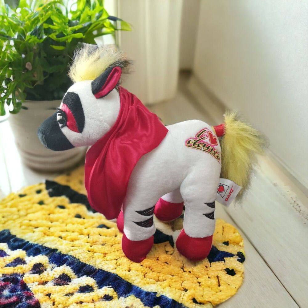 Webkinz Rockerz Zebra Plush I <3 Dance No Code